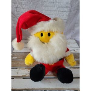 Mty Santa's coming to town Santa plush stuffed emoji home decor‎ vintage